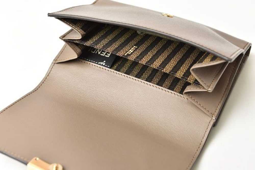 Fendi Fendi Fendi Leather Trifold Wallet Baguette… - image 8