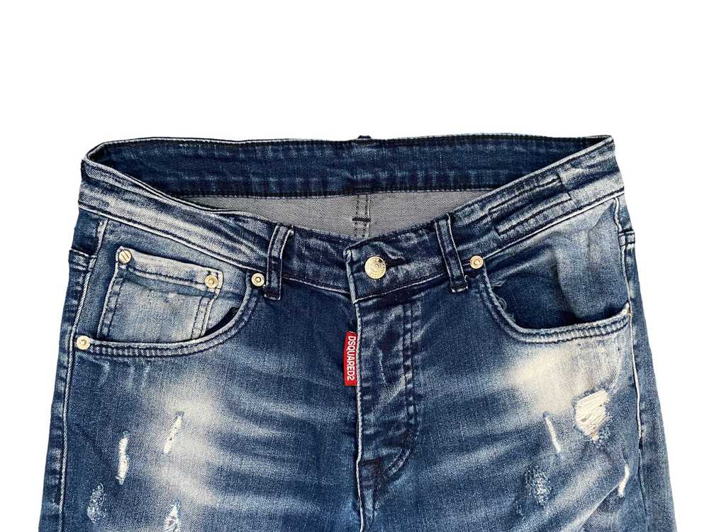 Dsquared2 Paint splattered slim fit distressed je… - image 4