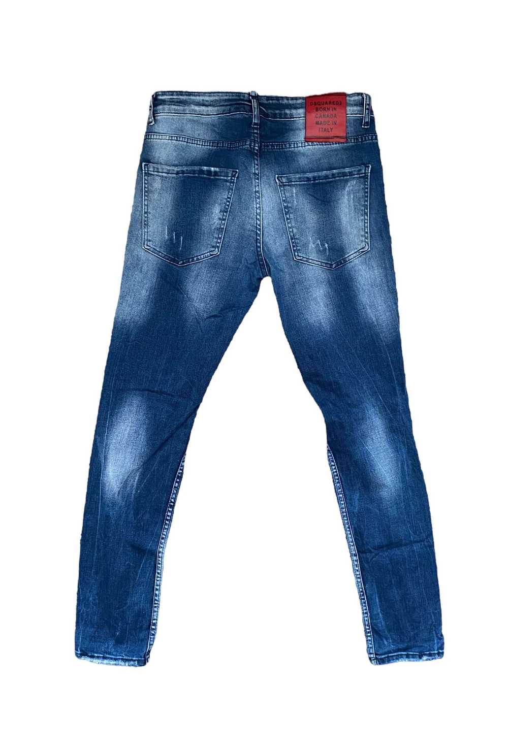 Dsquared2 Paint splattered slim fit distressed je… - image 5