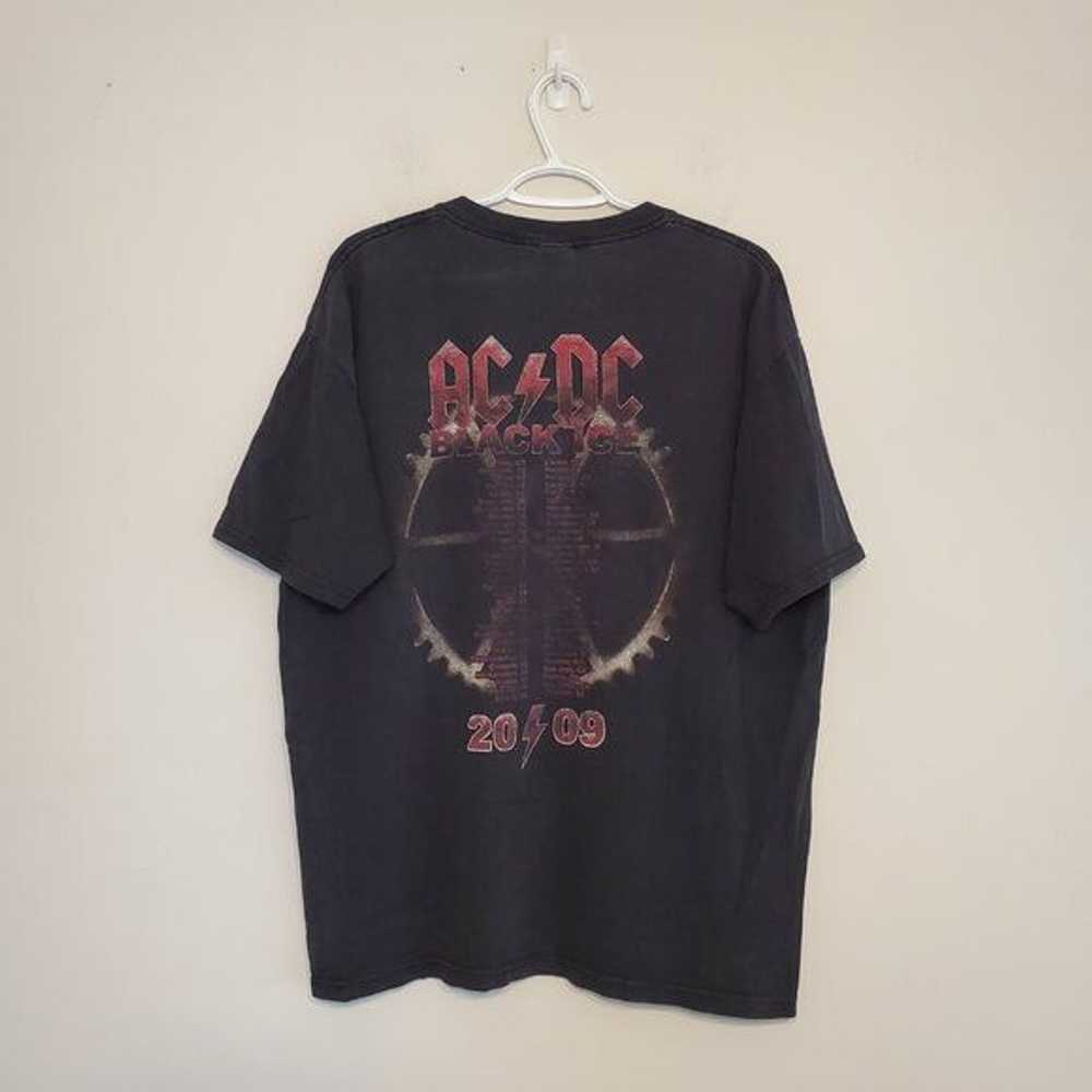 Band Tees × Rock T Shirt Y2k 2009 AC/DC Black Ice… - image 2