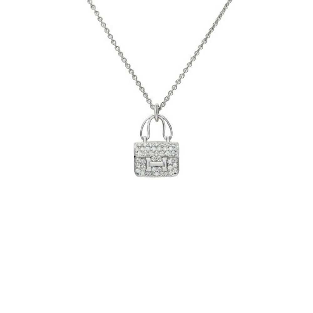 Hermes Hermes Amulet Constance K18WG White Gold N… - image 1