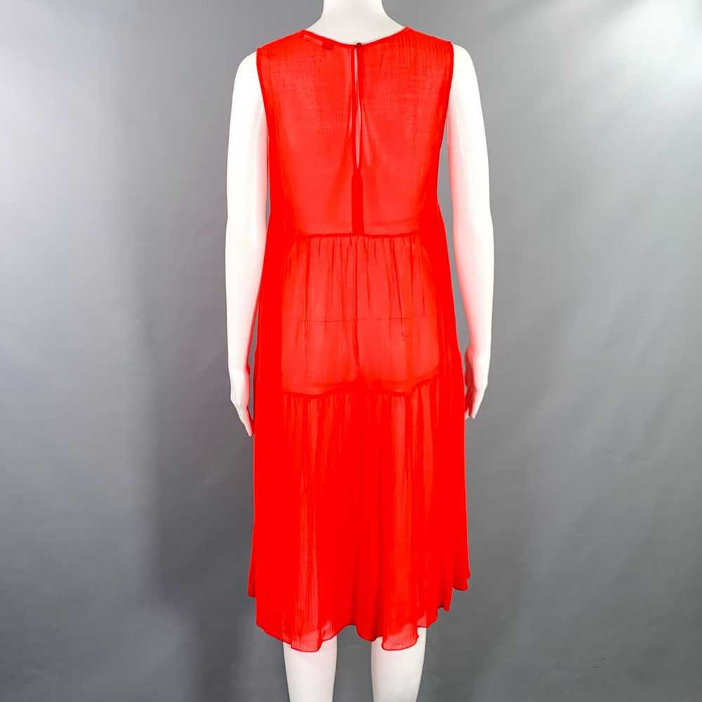 Max Mara Red See Through ALine Dress - image 3