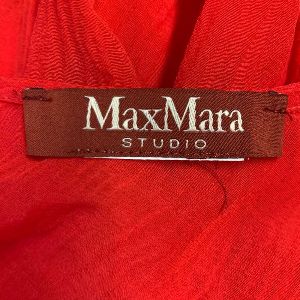 Max Mara Red See Through ALine Dress - image 4