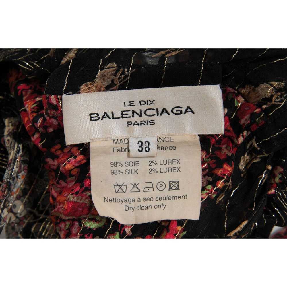 Balenciaga Vintage 2002 Runway Top 38 Black Red G… - image 11