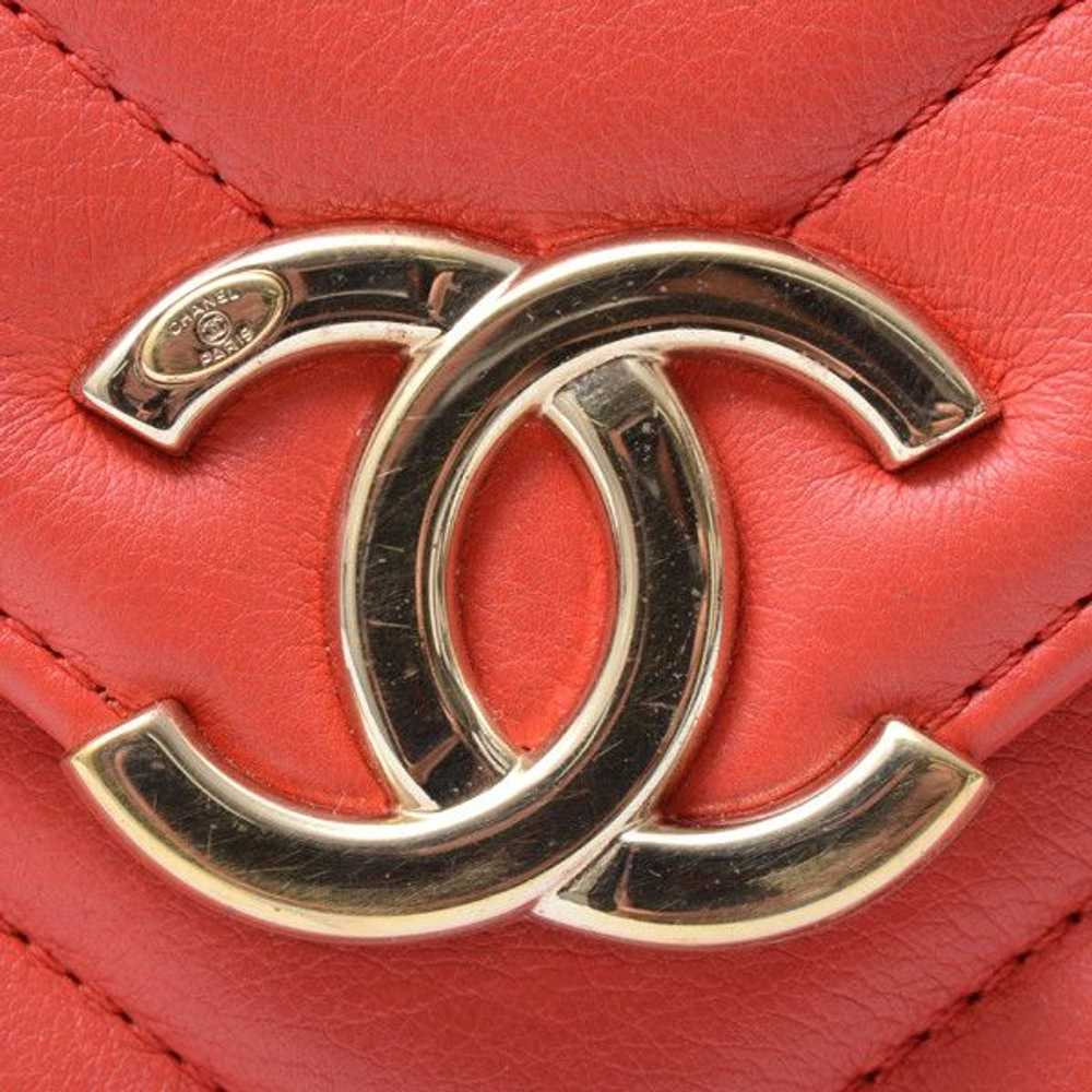 Chanel Chanel Chanel Chevron Leather Chain Should… - image 10