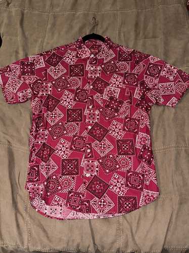 Supreme Supreme Red Paisley button up short sleeve