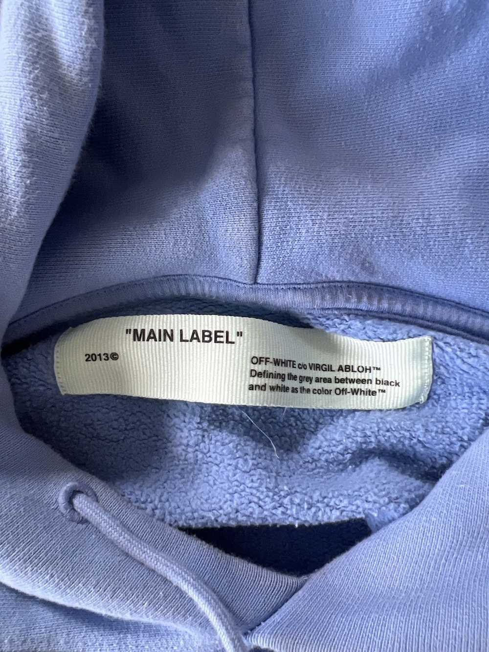 Off-White Baby blue liberty hoodie - image 3