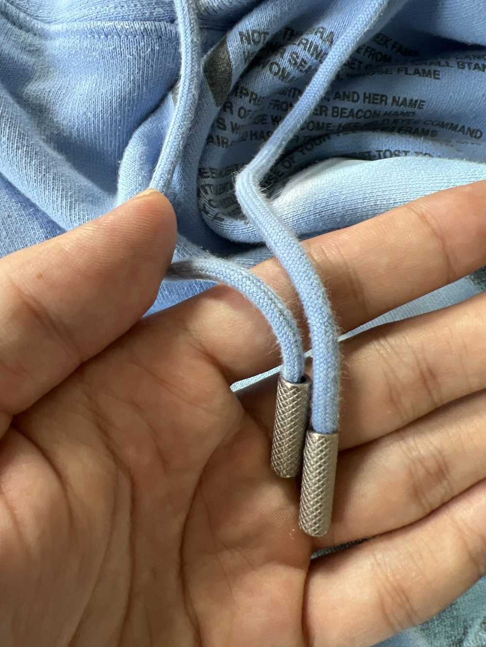 Off-White Baby blue liberty hoodie - image 4