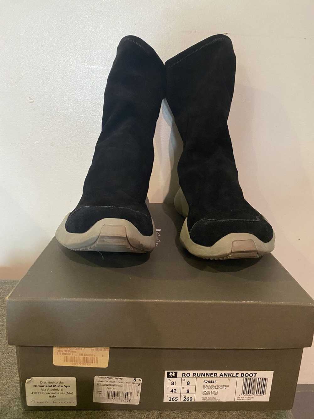 Rick Owens Rick Owens x Adidas runner ankle boot - image 1