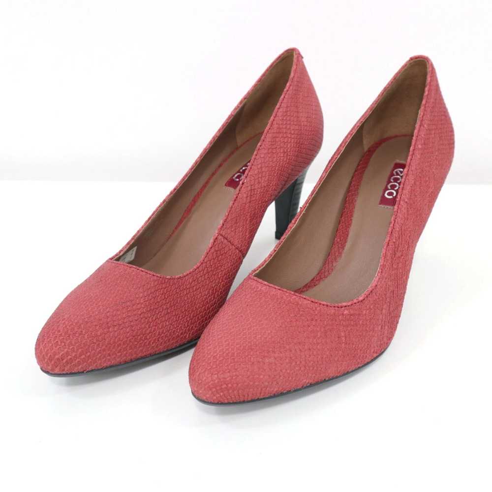 Ecco Ecco Pumps Heels Womens 8.5 39 Red Leather S… - image 3