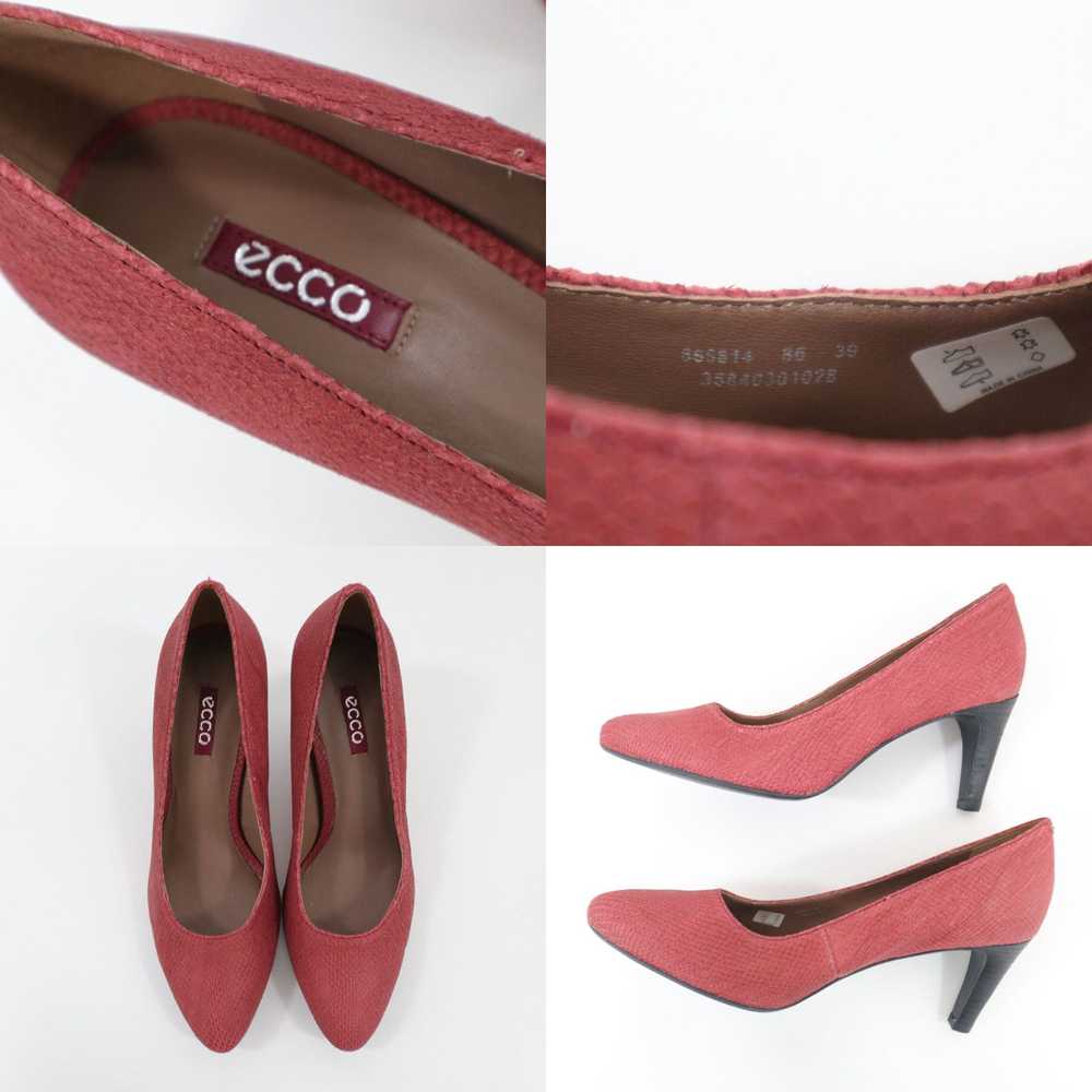 Ecco Ecco Pumps Heels Womens 8.5 39 Red Leather S… - image 4