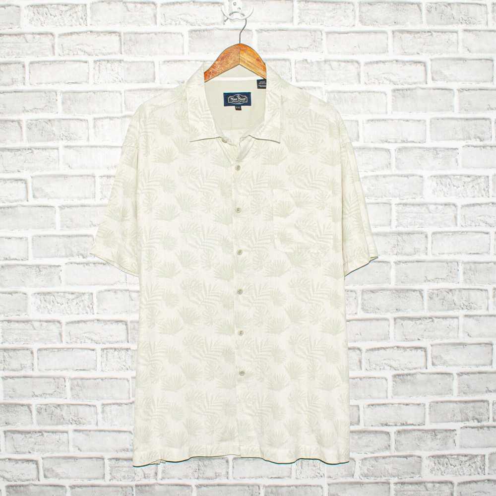 Nat Nast Nat Nast Silk Cotton Short Sleeve Button… - image 3