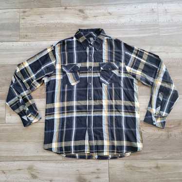 Burnside Burnside Thin Flannel Shirt Faded Black G