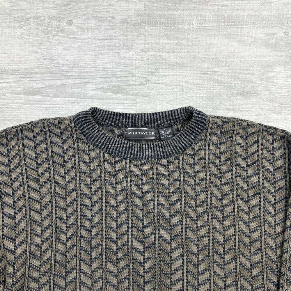 Vintage Vintage David Taylor Sweater Mens Large G… - image 2