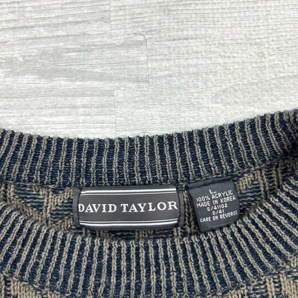 Vintage Vintage David Taylor Sweater Mens Large G… - image 3