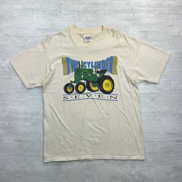 Hanes Vintage John Deere Tractor Shirt Adult Larg… - image 1