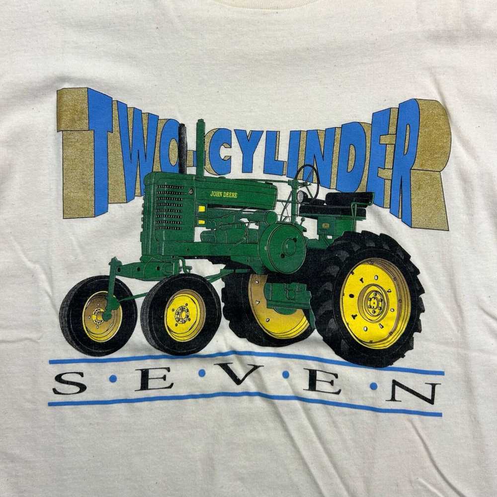 Hanes Vintage John Deere Tractor Shirt Adult Larg… - image 2