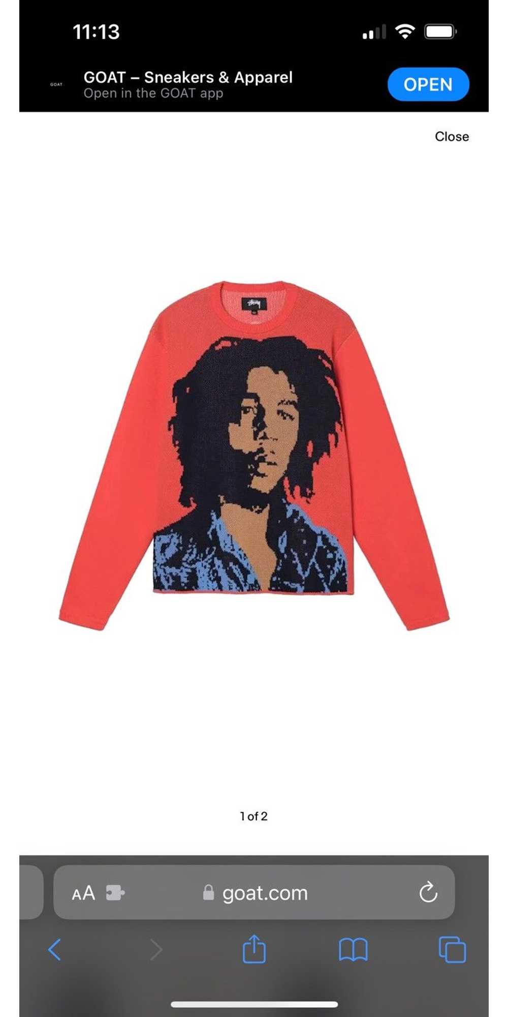 Bob Marley × Stussy Stussy Bob Marley crewneck sw… - image 6