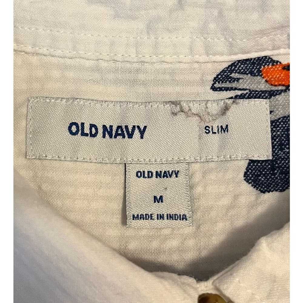 Old Navy Old Navy Hawaiian Seersucker Shirt Flora… - image 6