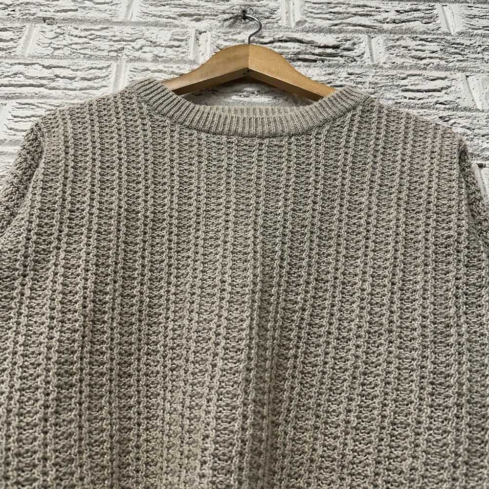 Vintage Vintage Basix Cable Knit Beige Sweater La… - image 1