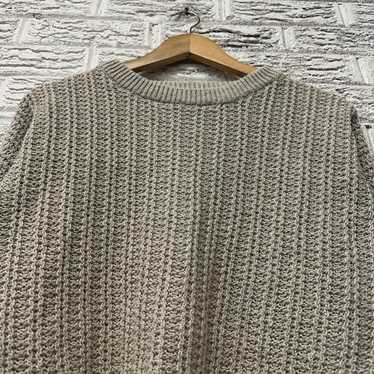 Vintage Vintage Basix Cable Knit Beige Sweater La… - image 1