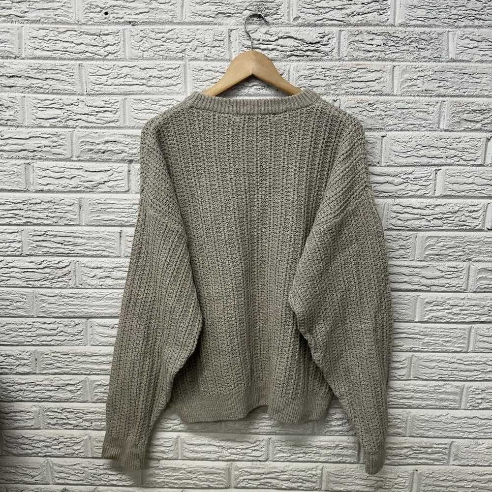 Vintage Vintage Basix Cable Knit Beige Sweater La… - image 3