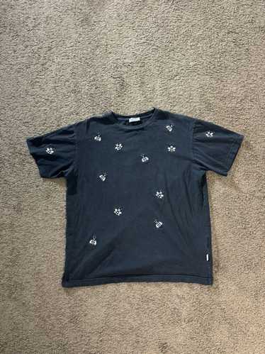 Dior × Kaws Dior x Kaws Bee Embroidered Black T Sh