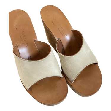 K Jacques Pony-style calfskin mules & clogs - image 1