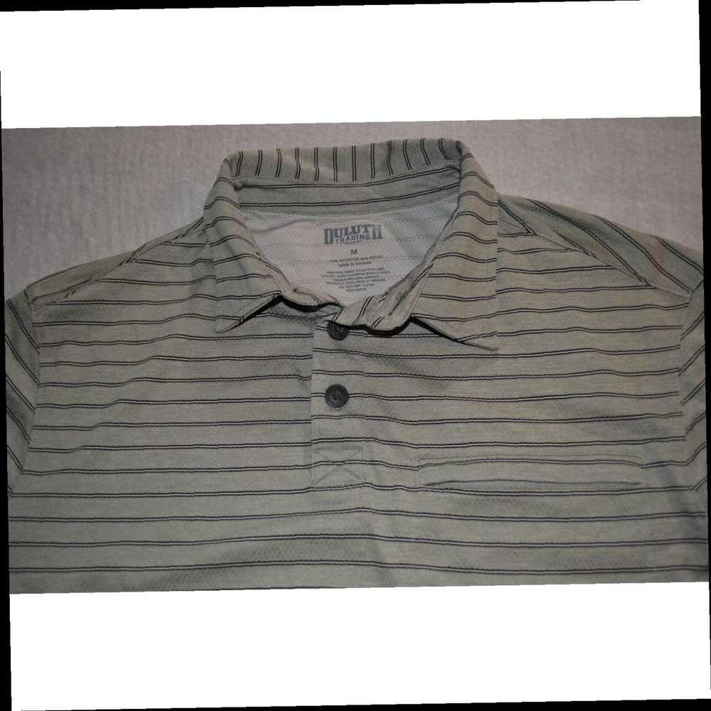 Duluth Trading Company Classic Fit Gray Striped G… - image 7