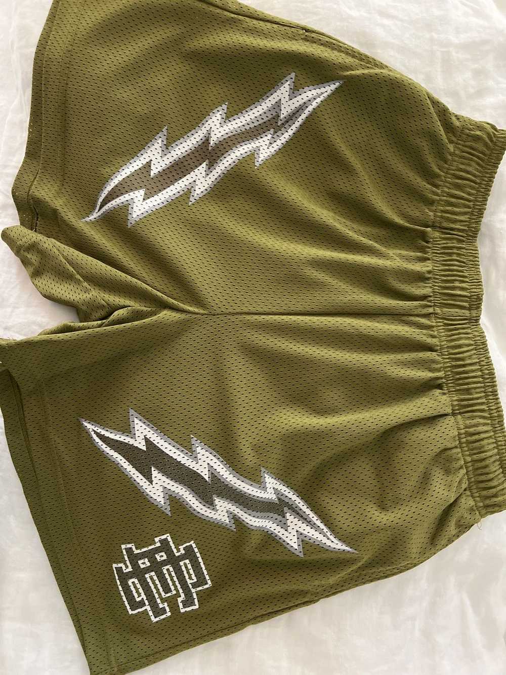 Eric Emanuel EE Green Bolt Shorts - image 1