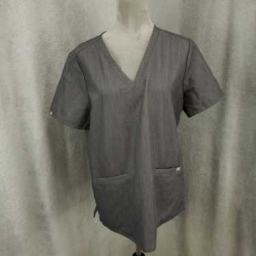 Vintage Womens Large Gray Fig Patterned Stretch H… - image 1