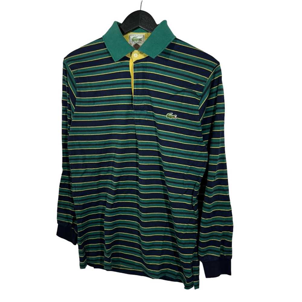 Lacoste Vintage Lacoste Long Sleeve Striped Polo - image 3