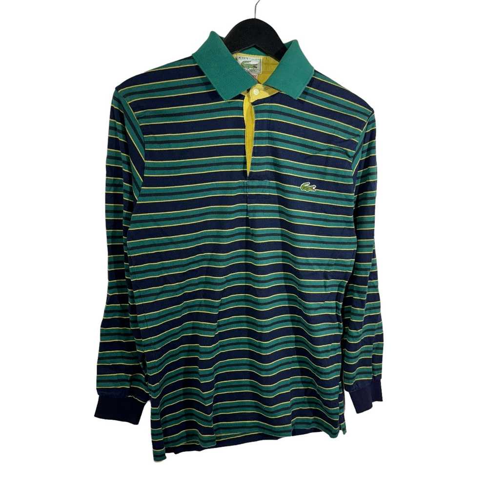 Lacoste Vintage Lacoste Long Sleeve Striped Polo - image 4