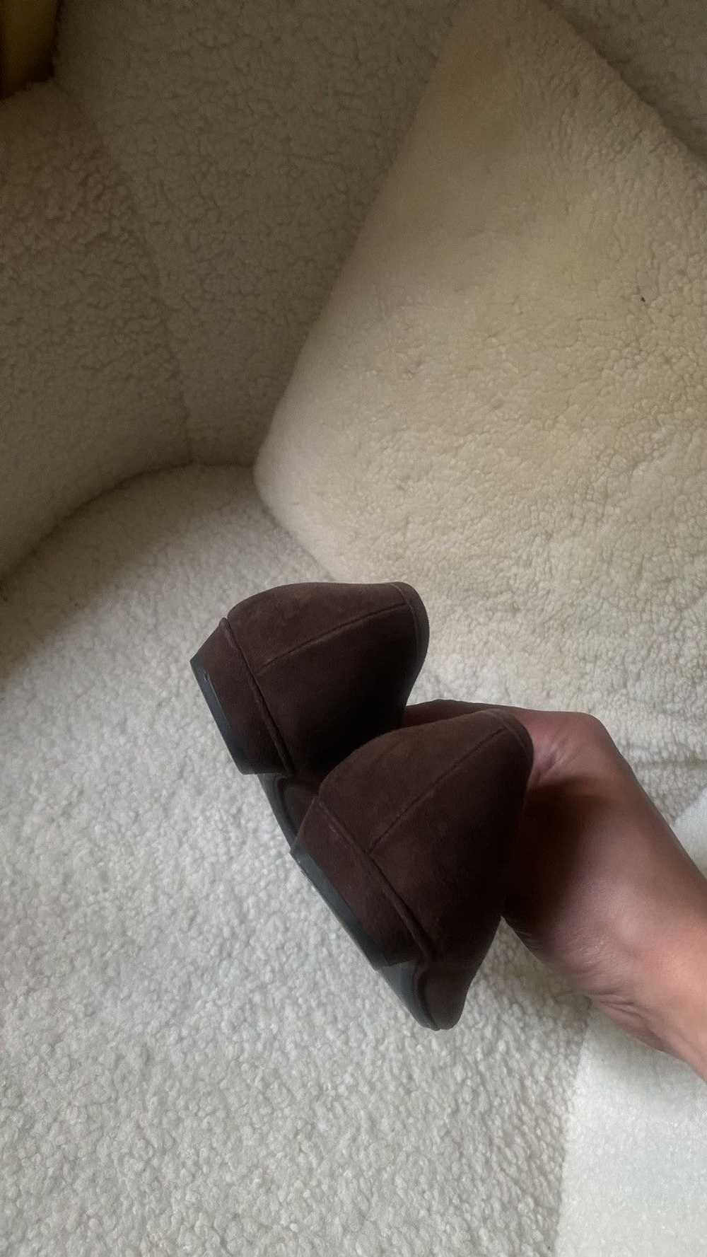 Prada Vintage Brown suede Prada ballet flats size… - image 3