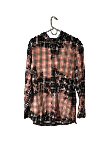 Vlone Vlone Acid Bleached Hooded Flannel