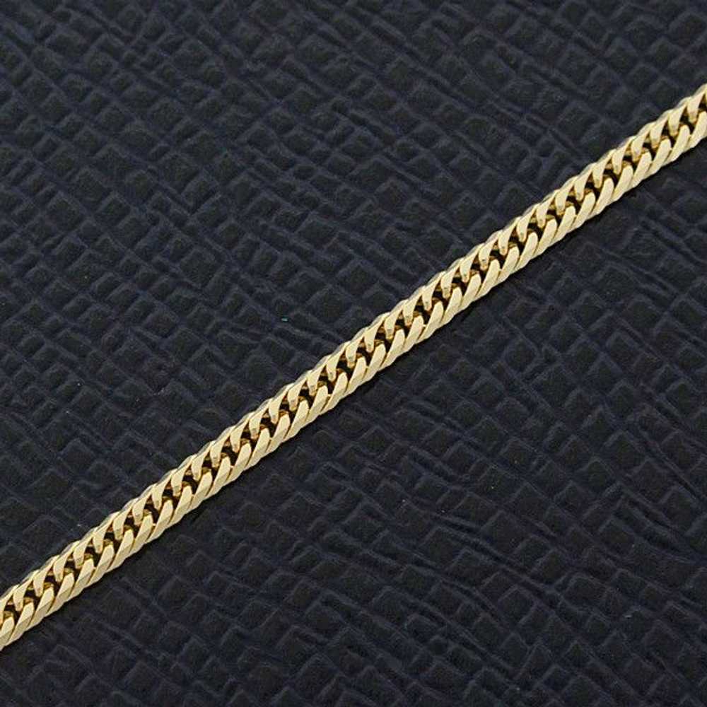 Other Other K18 Double Curb Necklace Yellow Gold … - image 7