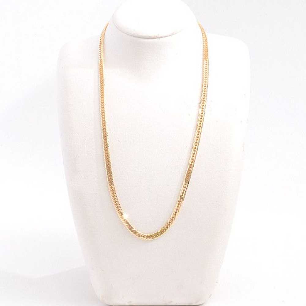 Other Other K18 6-Sided Double-Cut Chain Necklace… - image 6