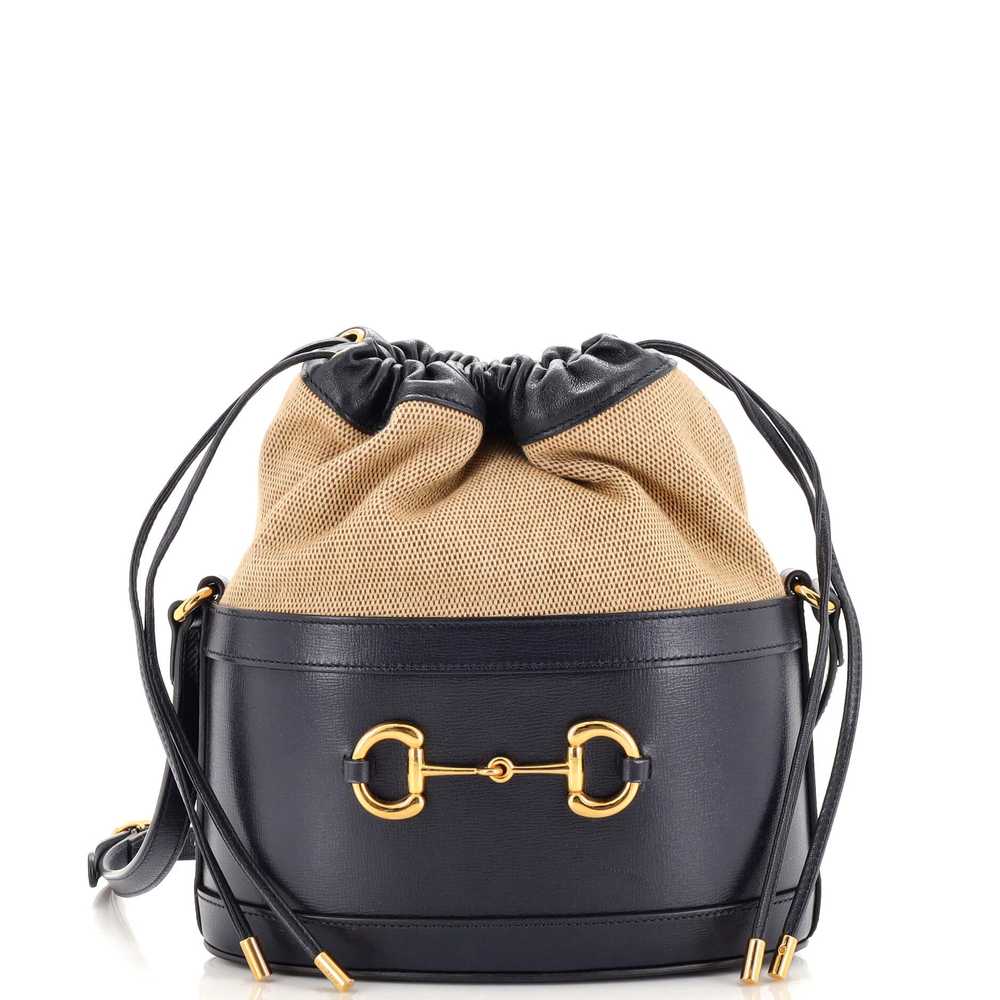 GUCCI Horsebit 1955 Bucket Crossbody Bag Leather … - image 1