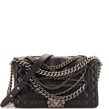 CHANEL Boy Flap Bag Enchained Lambskin New Medium - image 1