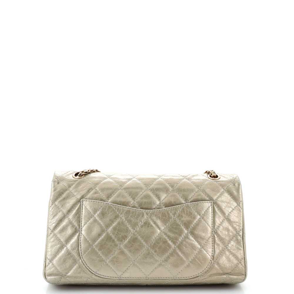 CHANEL Reissue 2.55 Flap Bag Quilted Metallic Age… - image 3