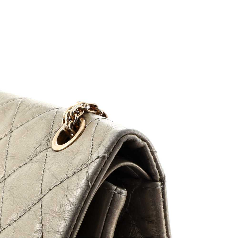 CHANEL Reissue 2.55 Flap Bag Quilted Metallic Age… - image 8