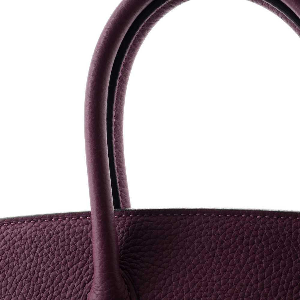 Hermes Birkin Handbag Anemone Clemence with Palla… - image 8