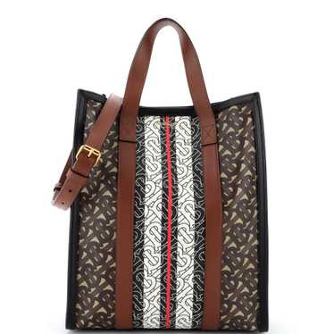 Burberry Portrait Tote Monogram E-Canvas Small