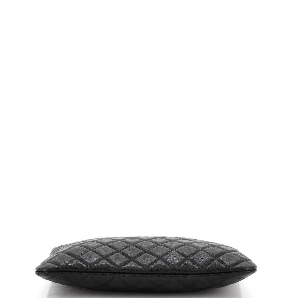 CHANEL O Case Clutch Quilted Caviar Medium - image 5