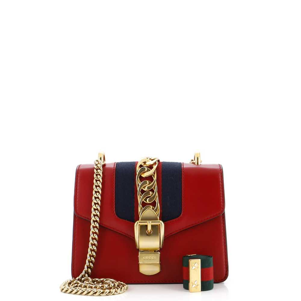 GUCCI Sylvie Chain Shoulder Bag Leather Mini - image 2