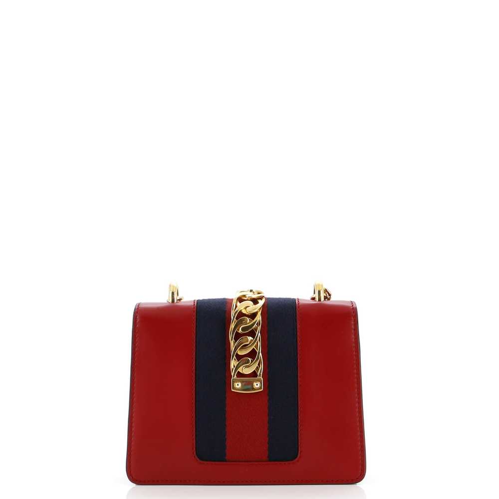 GUCCI Sylvie Chain Shoulder Bag Leather Mini - image 4