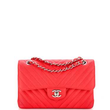 CHANEL Classic Double Flap Bag Chevron Caviar Sma… - image 1