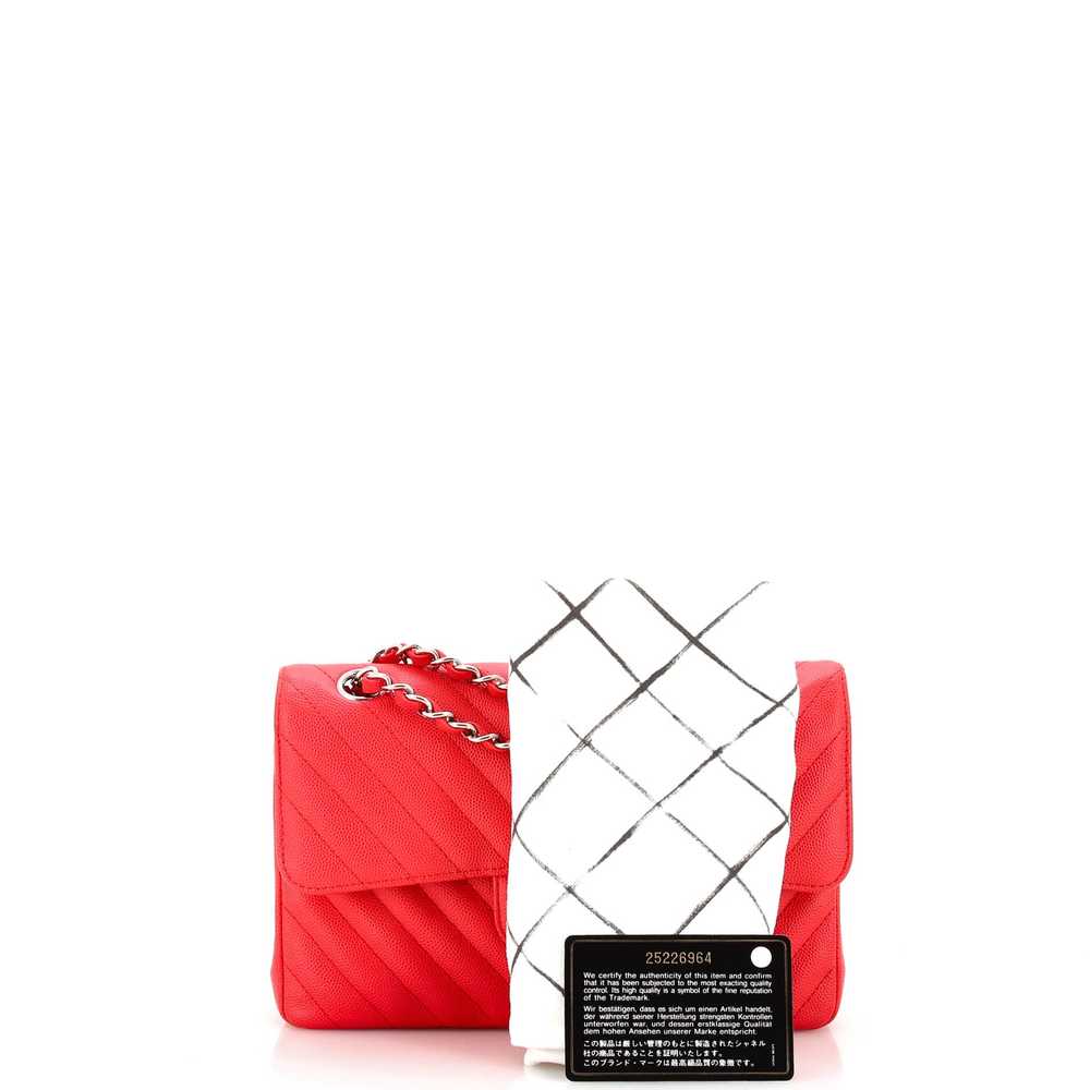 CHANEL Classic Double Flap Bag Chevron Caviar Sma… - image 2