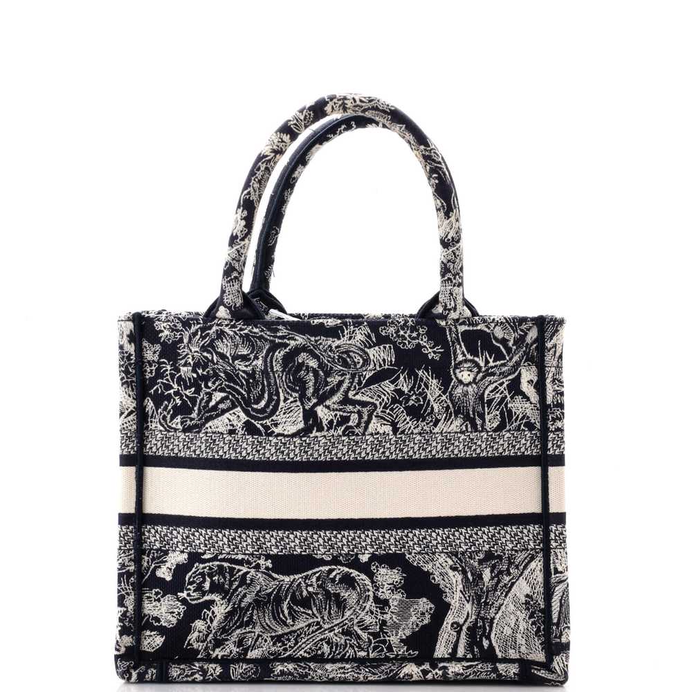 Christian Dior Book Tote Embroidered Canvas Small - image 3