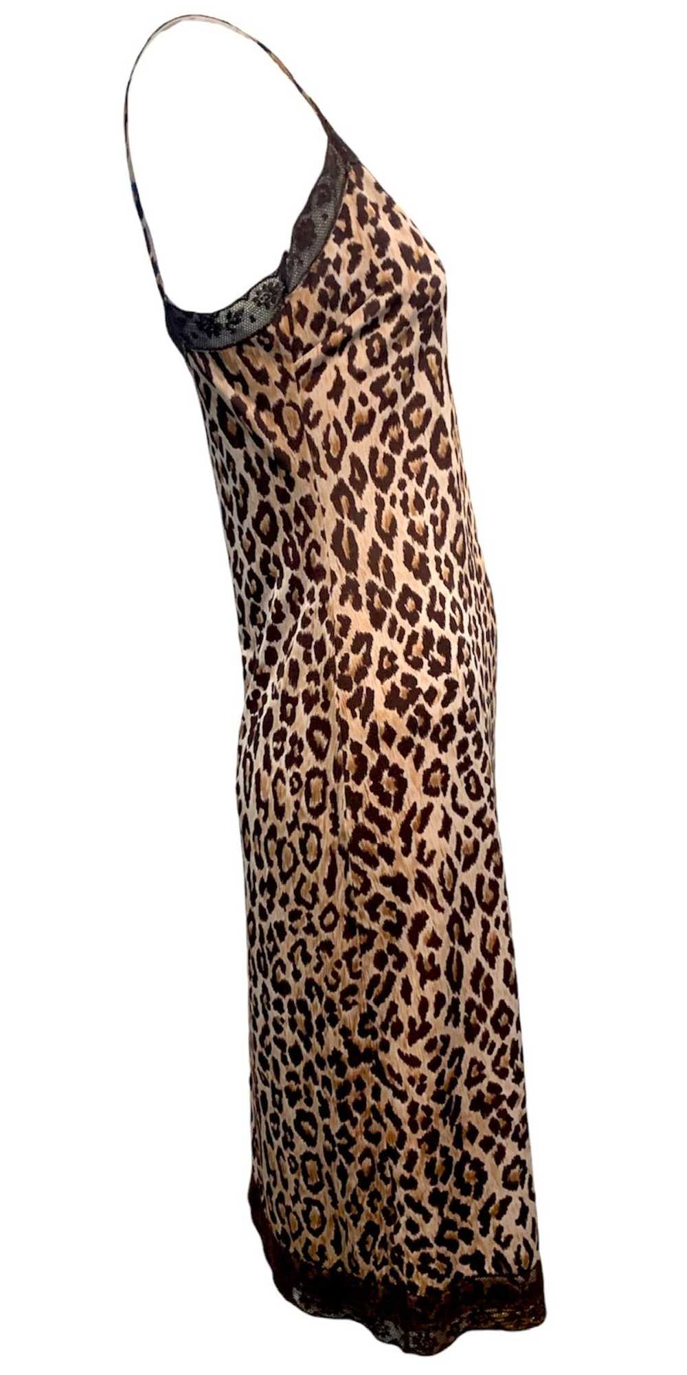 D&G 2000s Leopard Print Slip Midi Dress - image 2